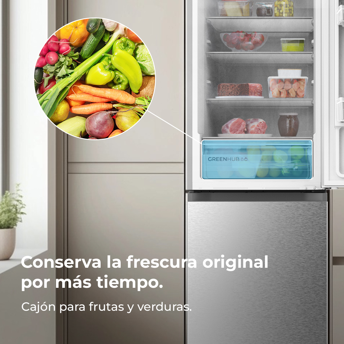 Bolero CoolMarket Combi 296 DF Inox | Envío, instalación y retirada RAEE gratis – foto detalle 5